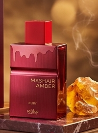 Mashair Amber Ruby Eau de Parfum – A Radiant Journey of Precision and Passion.