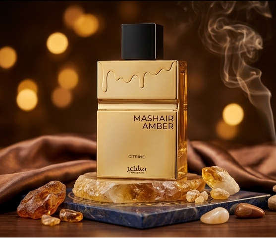 Mashair Amber Citrine – 100ml | Radiant Golden Amber & Warm Spice Luxury Fragrance