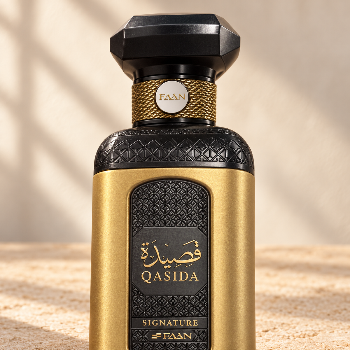 FAAN Qasida Signature Eau de Parfum – 100 ml — cap, label and presentation detail