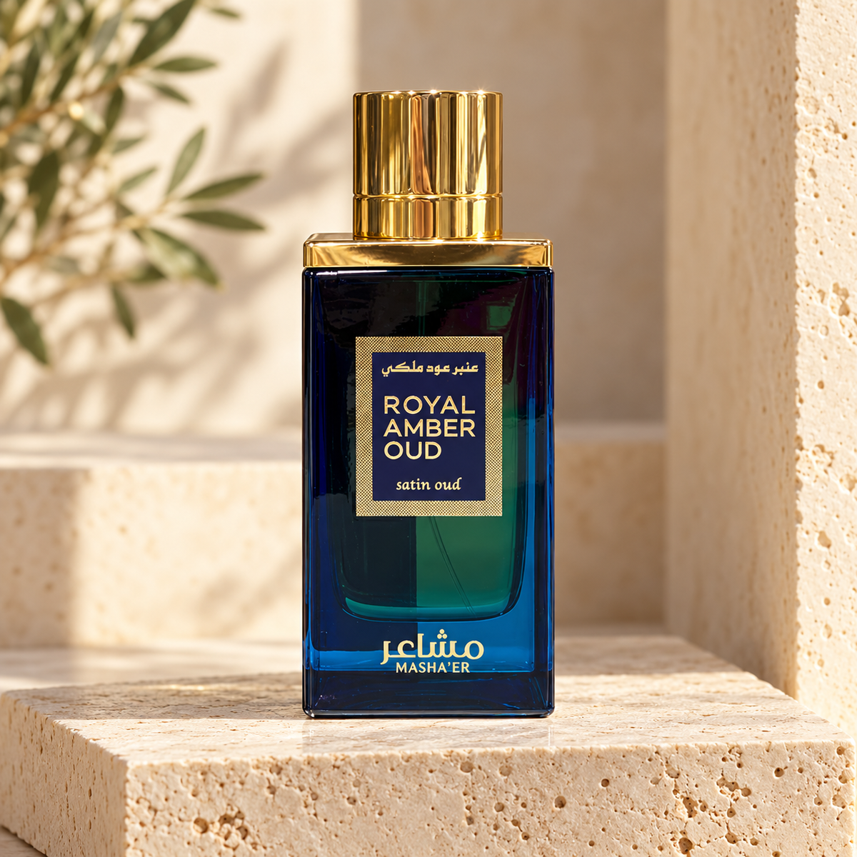 Masha’er Royal Amber Oud Satin Oud 100 ml — bottle