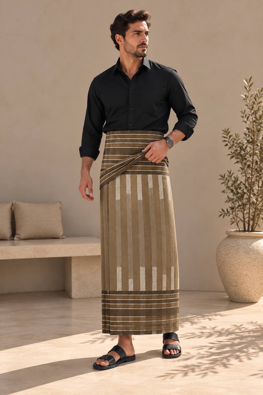 Men’s Traditional Striped Wrap – Wizar
