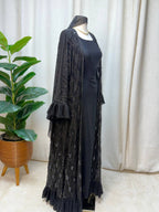 Noir Cascade Abaya