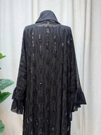 Noir Cascade Abaya