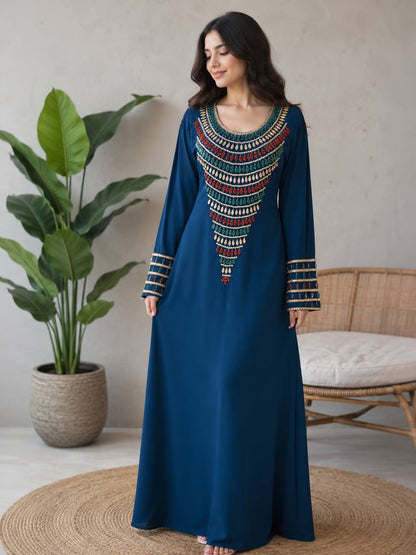 Zahra Moroccan Embellished Jalabiya