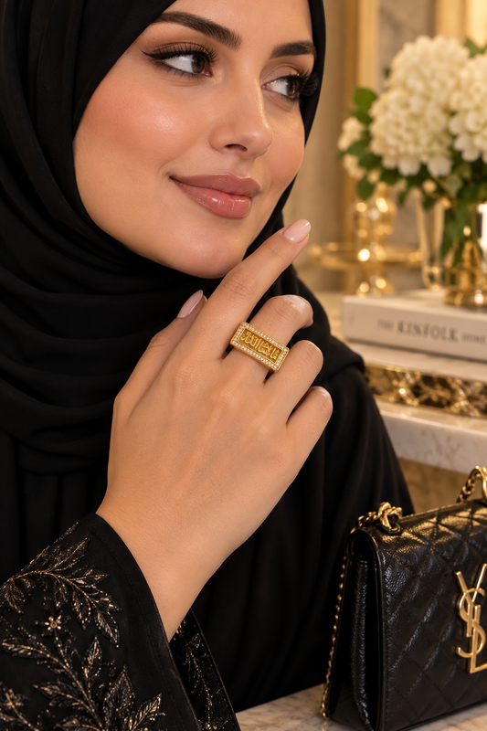 Noor Al-Dhahab Ring – Gold 21K Look