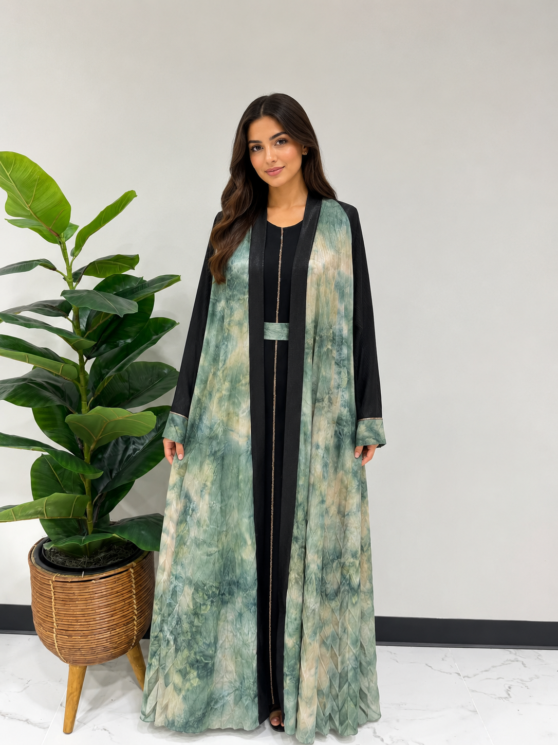 Sage Mirage Abaya Set