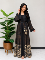 Wild Noir Abaya Set