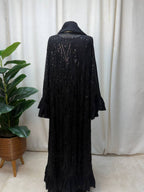 Noir Cascade Abaya