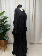 Noir Cascade Abaya