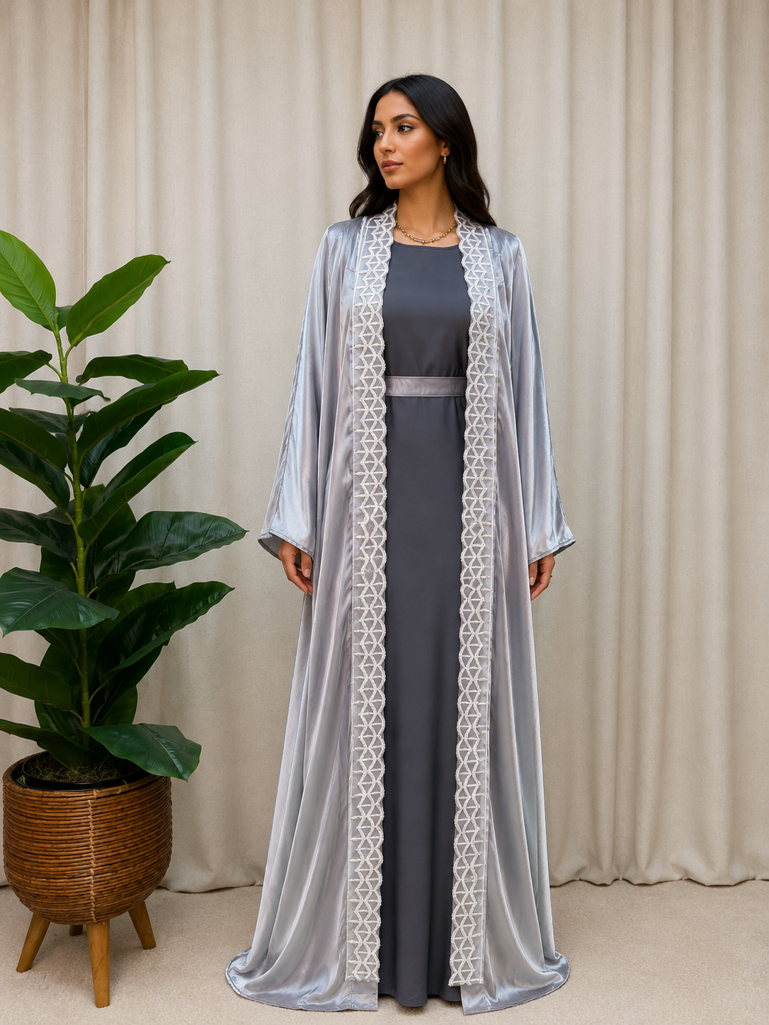 Veloura Organza Abaya