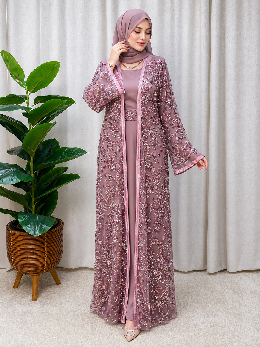 Veloura Royale Abaya Set