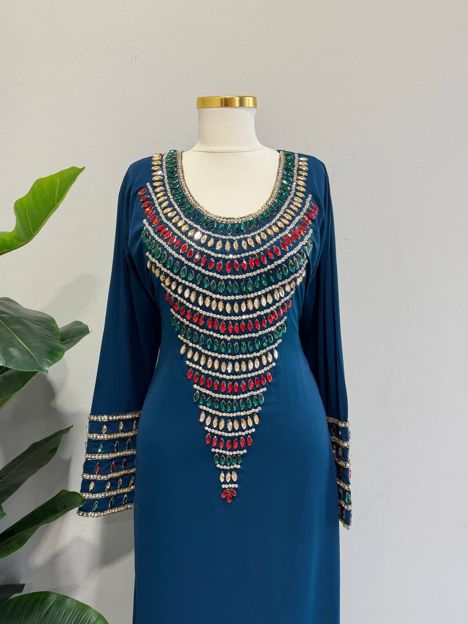 Zahra Moroccan Embellished Jalabiya