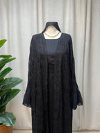 Noir Cascade Abaya