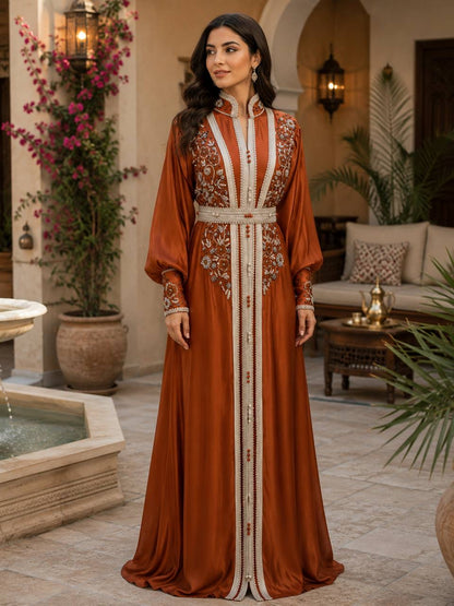 Noura Handcrafted Organza Kaftan