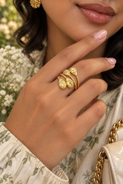 Golden Elegance Ring Collection