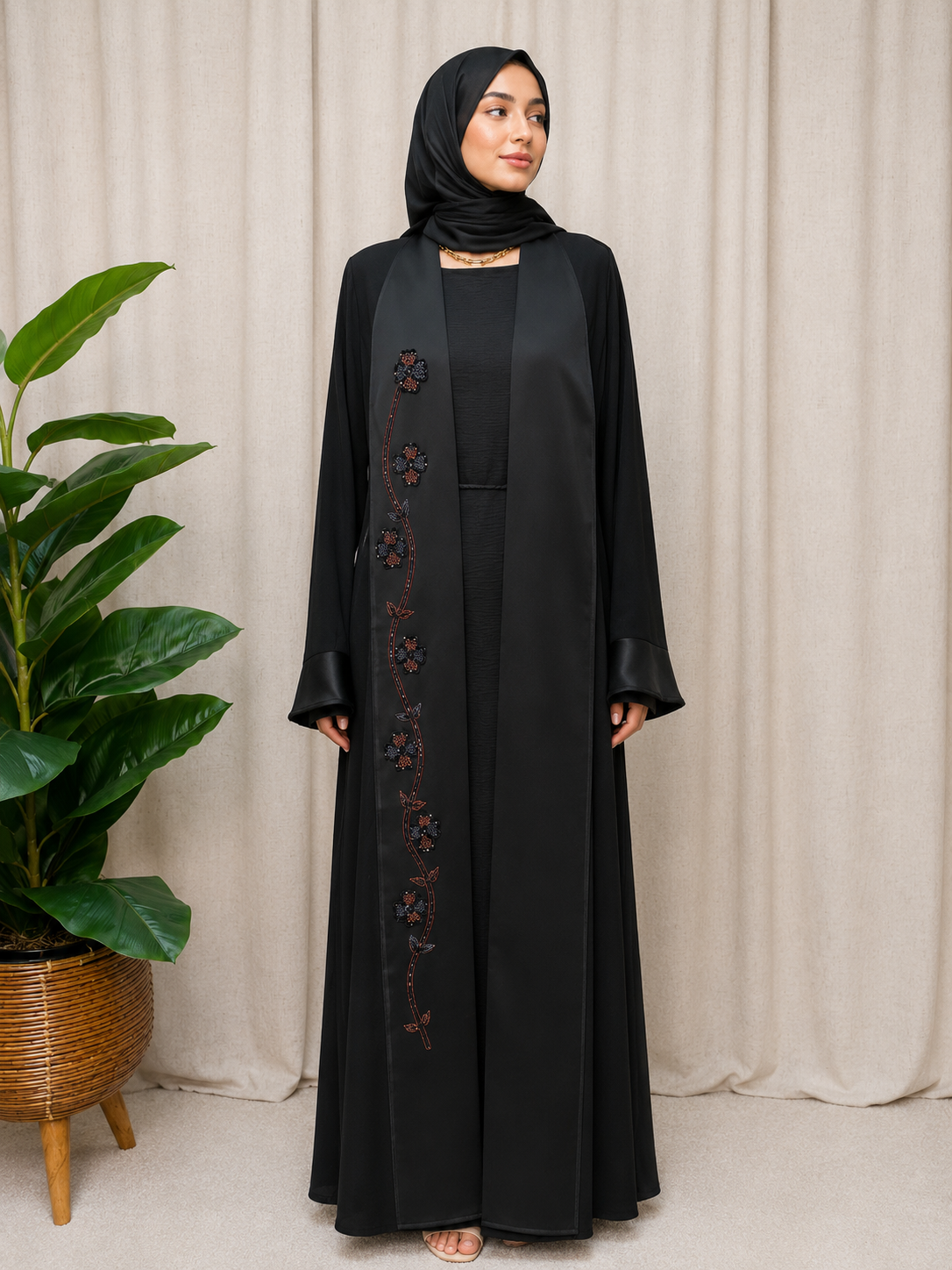 Luna Blossom Abaya Set
