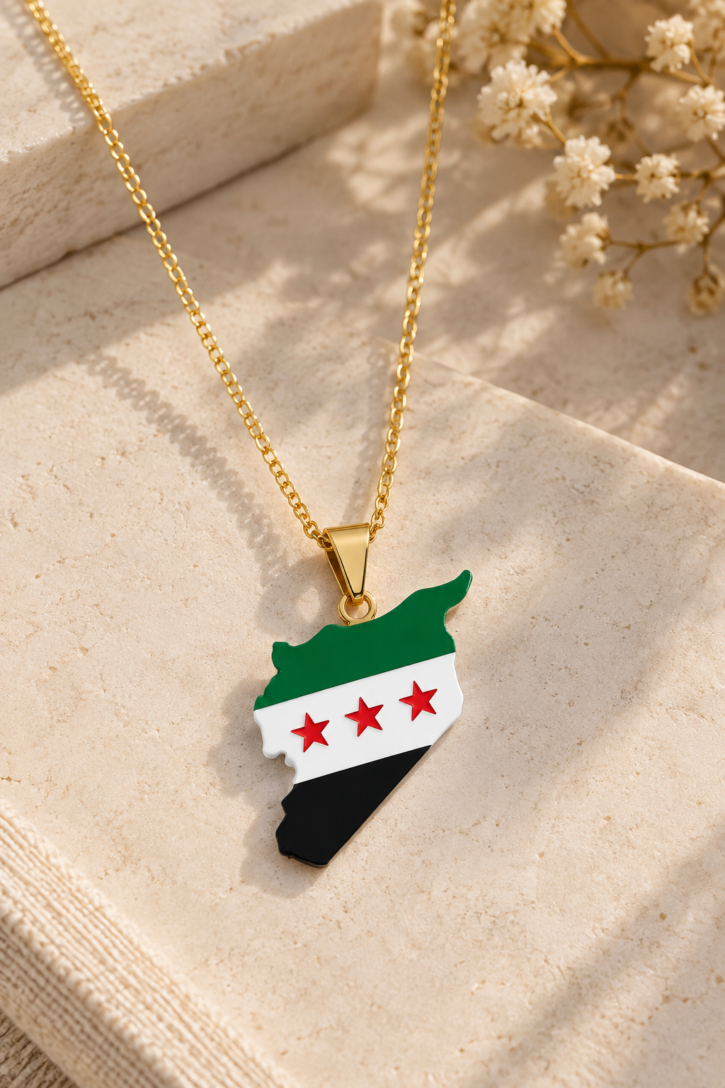Syria Map Necklace – A Meaningful Touch of Elegance