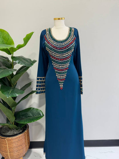 Zahra Moroccan Embellished Jalabiya