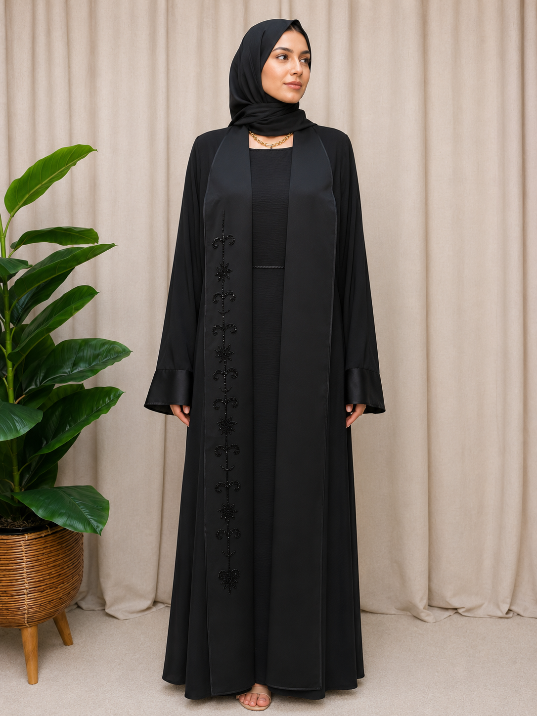 Luna Blossom Abaya Set