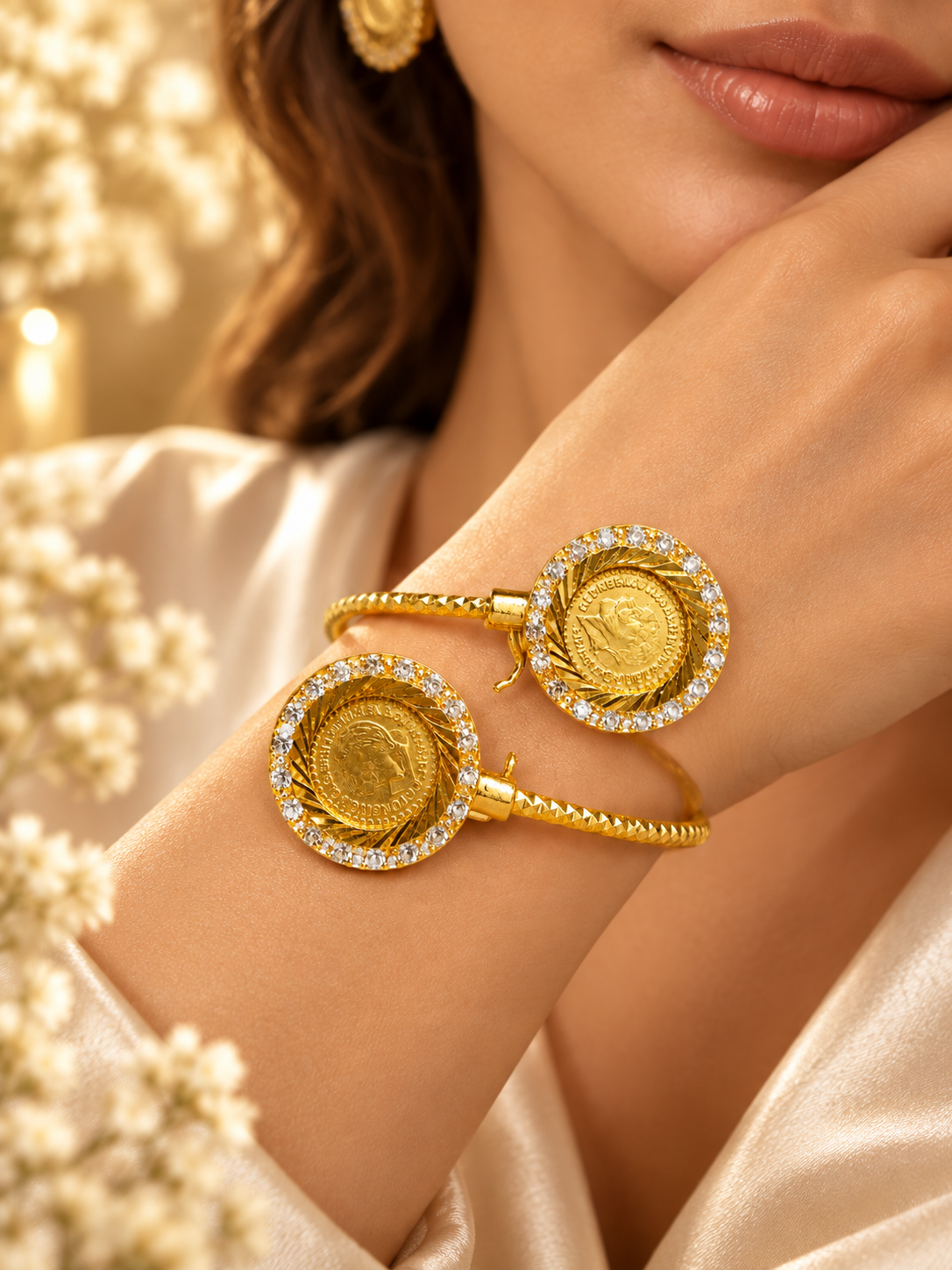 Royal Lera Coin Cuff Bracelet