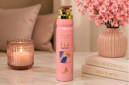 Mayar Luxury Air Freshener Spray | Long-Lasting Tropical Floral Home & Car Fragrance