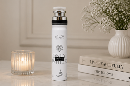 Ana Al Abyedh Only White Luxury Air Freshener Spray | Long-Lasting Home & Car Fragrance
