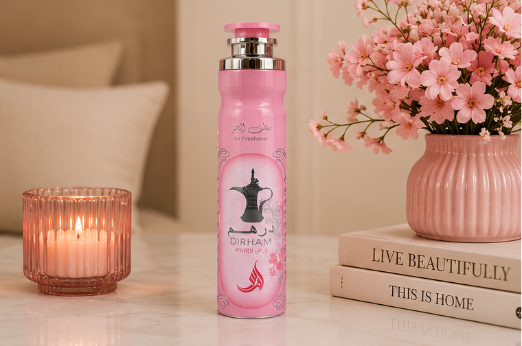 Dirham Wardi Luxury Air Freshener Spray | Long-Lasting Floral Home & Car Fragrance
