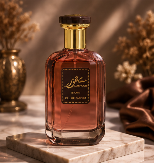 Mashoori Brown Eau de Parfum 100ml | Warm Woody Amber Luxury Fragrance
