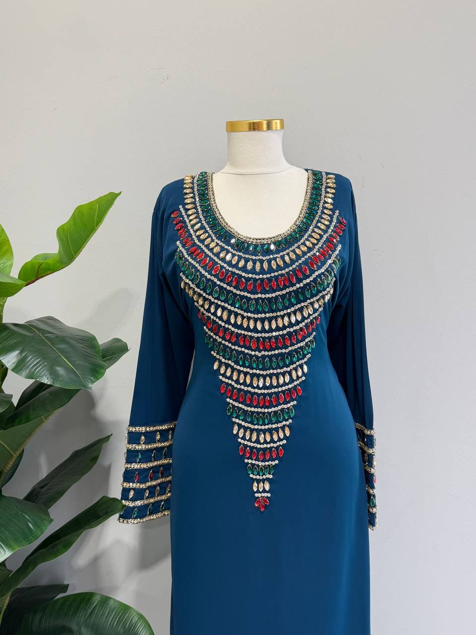 Zahra Moroccan Embellished Jalabiya