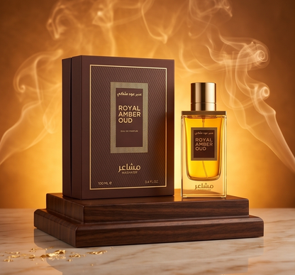 Masha'er 'Royal Amber Oud' – A Masterpiece of Regal Warmth and Timeless Luxury
