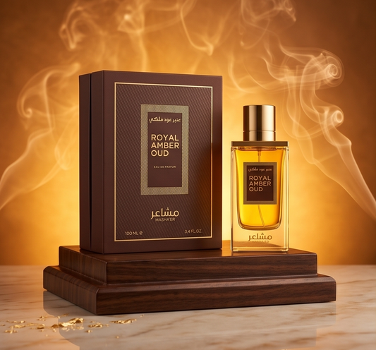 Masha'er 'Royal Amber Oud' – A Masterpiece of Regal Warmth and Timeless Luxury