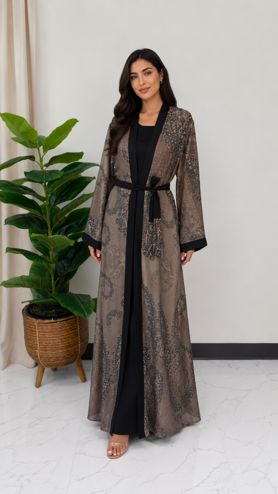 Desert Noir Abaya Set