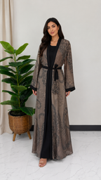 Desert Noir Abaya Set