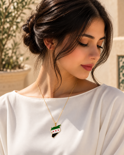 Syria Map Necklace – A Meaningful Touch of Elegance