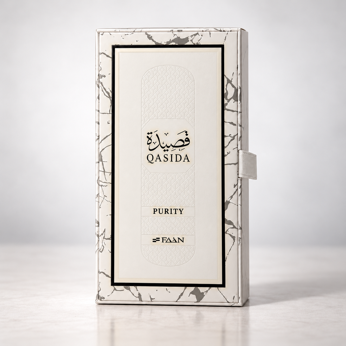 FAAN Qasida Purity Eau de Parfum – 100 ml — matching presentation box