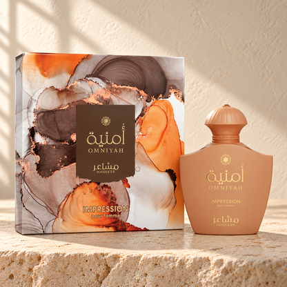 Masha'er Omniyah Impression Eau de Parfum – 100 ml — bottle and matching packaging