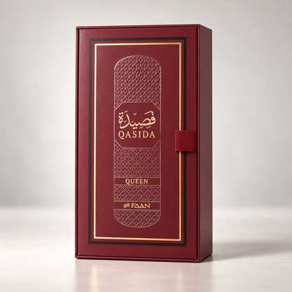 FAAN Qasida Queen Eau de Parfum – 100 ml — matching presentation box