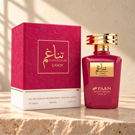 FAAN Thanaghum Candy Eau de Parfum – 100 ml — bottle and matching packaging