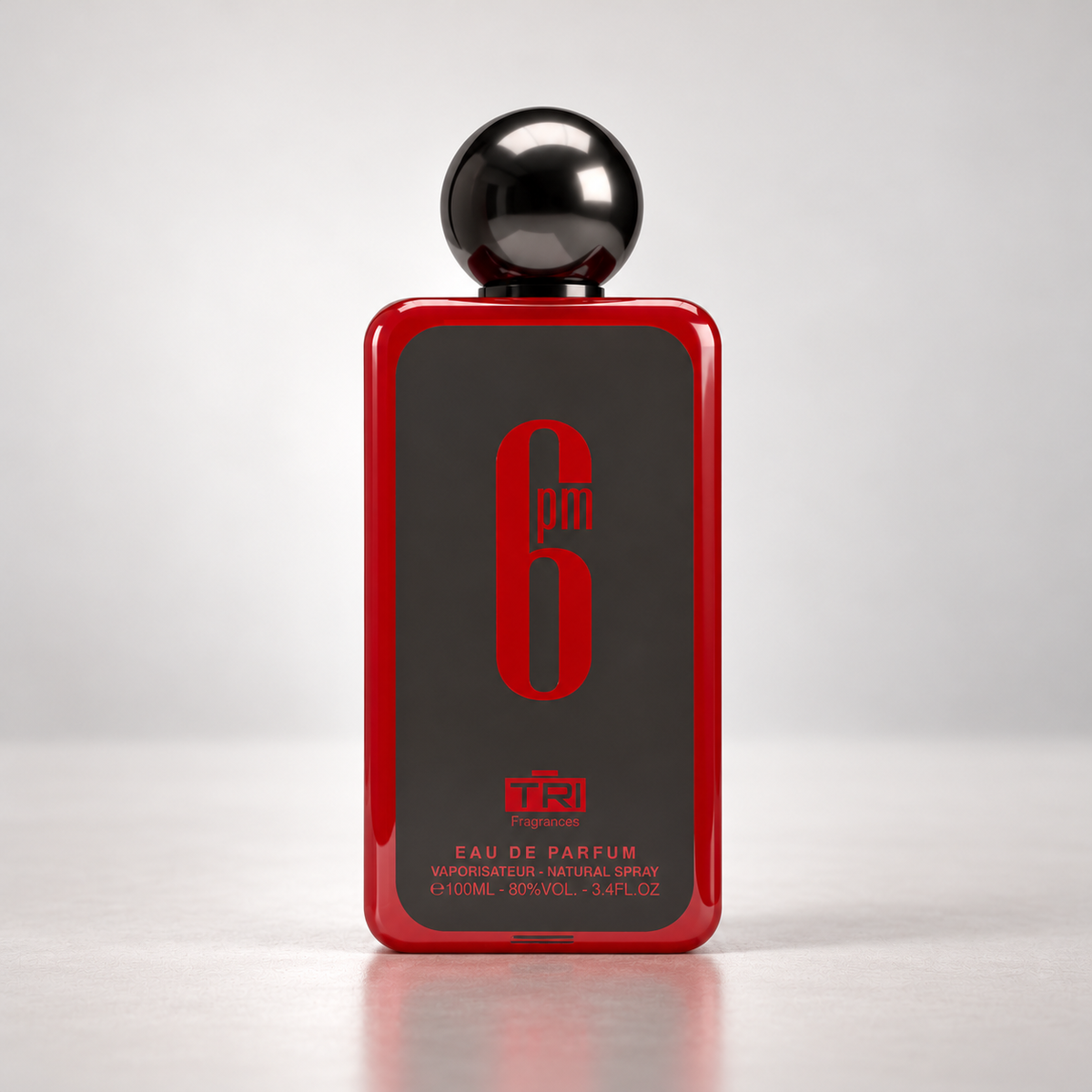 TRI 6 PM Red Eau de Parfum – 100 ml — bottle front view