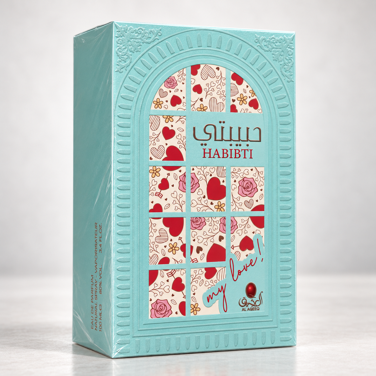 Al Aqeeq Habibti Eau de Parfum – 100 ml — matching presentation box