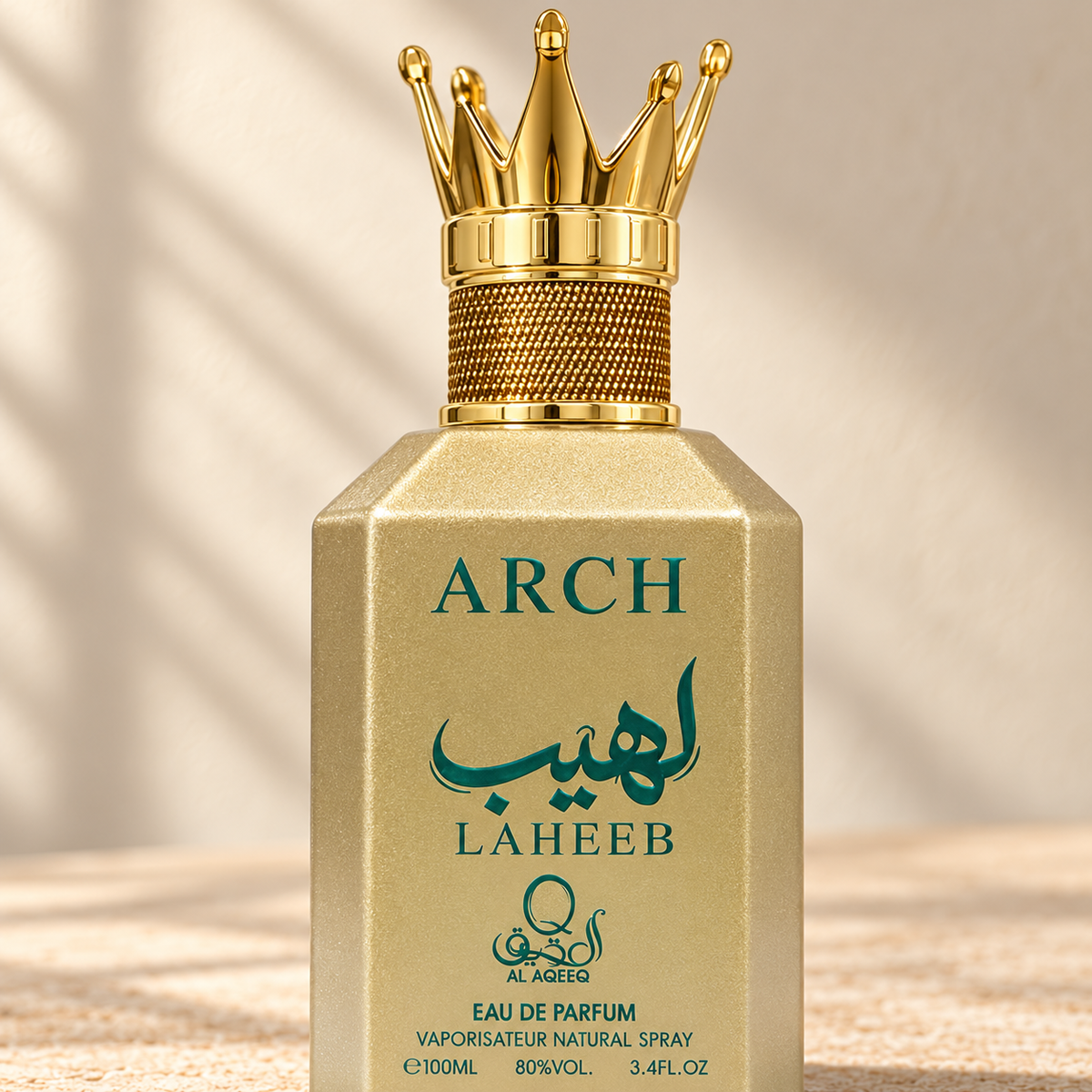 Al Aqeeq Arch Laheeb Eau de Parfum – 100 ml — cap, label and presentation detail