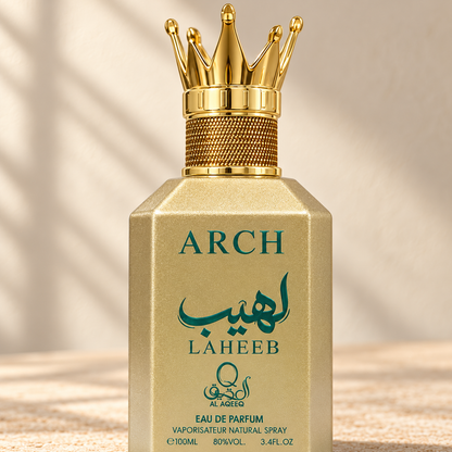 Al Aqeeq Arch Laheeb Eau de Parfum – 100 ml — cap, label and presentation detail