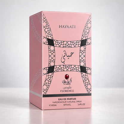 Al Aqeeq Hayaati Florence Eau de Parfum – 100 ml — matching presentation box
