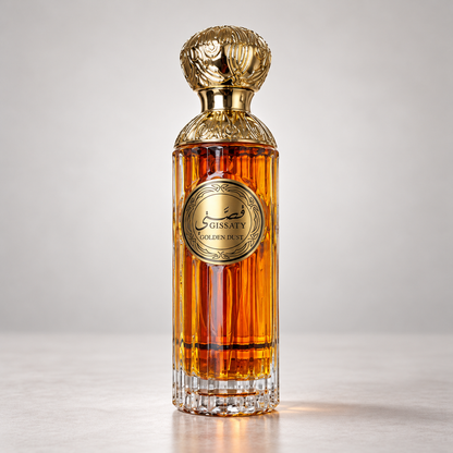 Al Aqeeq Gissaty Golden Dust Eau de Parfum – 100 ml — bottle front view