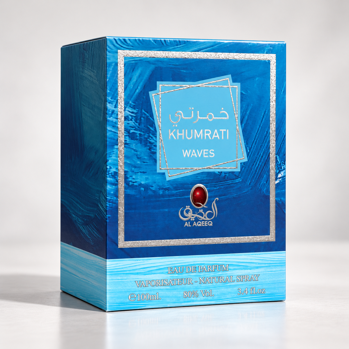 Al Aqeeq Khumrati Waves Eau de Parfum – 100 ml — matching presentation box