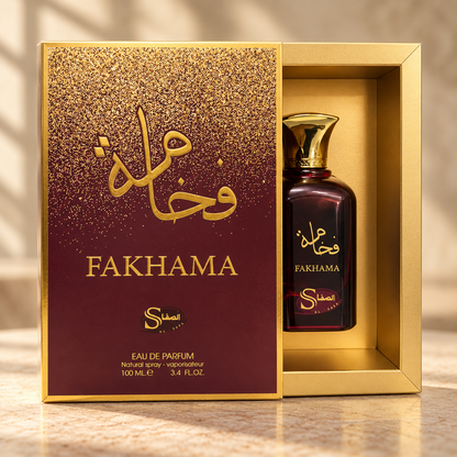 Al Safa Fakhama Eau de Parfum – 100 ml — cap, label and presentation detail