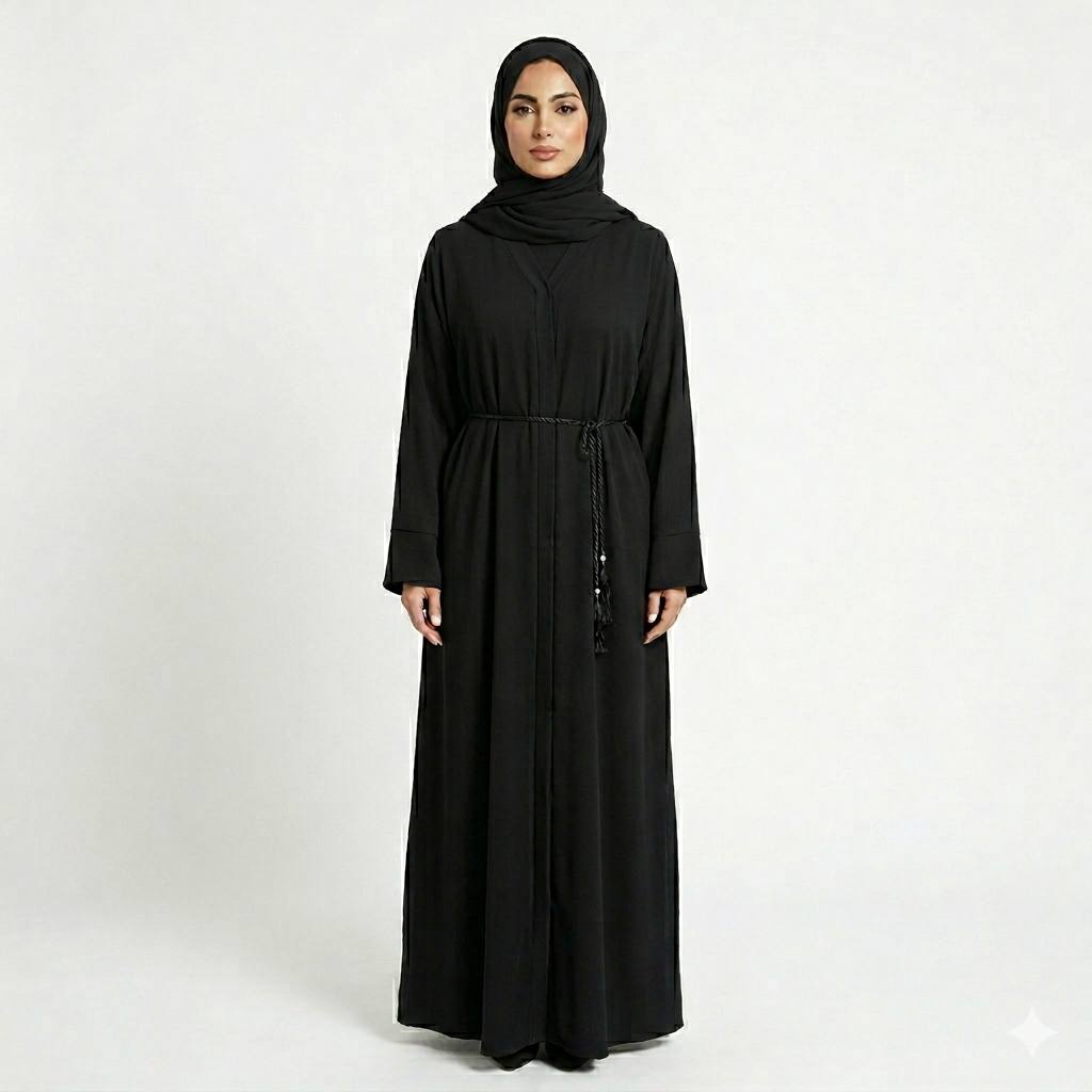 Layal Black Abaya