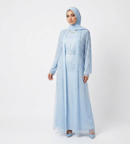 Pearl Veil Abaya Set