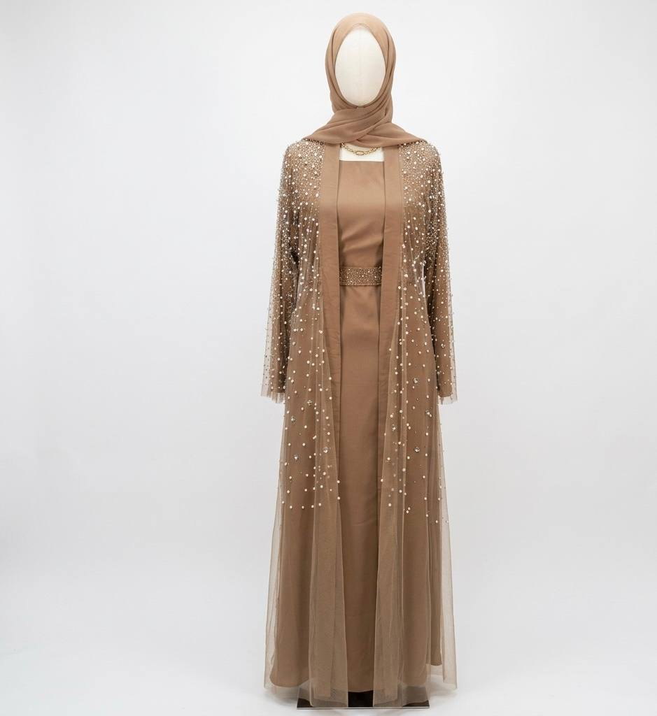 Pearl Veil Abaya Set