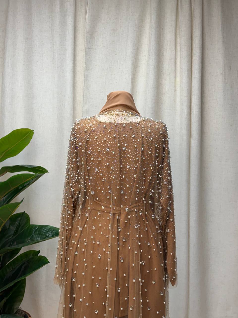 Pearl Veil Abaya Set